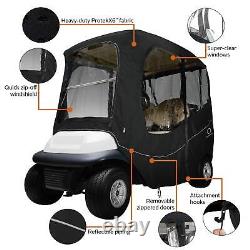 Club Car Precedent Tempo Golf Cart Deluxe Travel Enclosure Short Roof Black