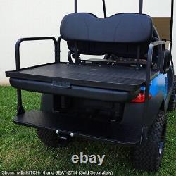 Club Car Precedent & Tempo Golf Cart RHOX 300 Fold Down Back Seat Kit Black Seat
