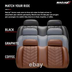Club Car Precedent Tempo MadJax Aviator Seat Cushions Black