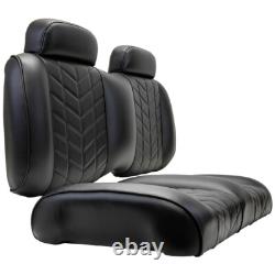 Club Car Precedent Tempo MadJax Aviator Seat Cushions Black