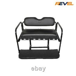 Club Car Precedent/Tempo/Onward Golf Cart Rear Flip Seat Kit Black GTW Mach3