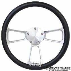 Club Car Precedent & XRT Billet Aluminum Black Wrap Steering Wheel Fits 2004+