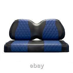 Club Car Seat Cover Diamond 6 PASS- BLK/NAVY Precedent Golf Cart 2004+, 6PC