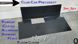 Club car PRECEDENT golf cart Black Powder Coated Aluminum Diamond Plate FLOOR