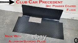 Club car PRECEDENT golf cart Black Powder Coated Aluminum Diamond Plate FLOOR