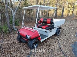 Club car carryall turf 2, Red and Black
