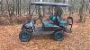 Customized Club Car Ds With Spartan Body Metallic Black With Teal