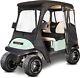 Deluxe Golf Cart Enclosure For Club Car Precedent 2 Passenger Black Cover