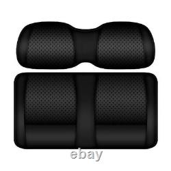 DoubleTake Black/Black Clubhouse Golf Cart Front Cushion Set for Club Car DS 00+