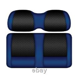 DoubleTake Black/Blue Clubhouse Front Cushion Set for Club Car Precedent 2004+