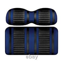 DoubleTake Black/Blue Extreme Golf Cart Front Cushion Set for Club Car DS 2000+