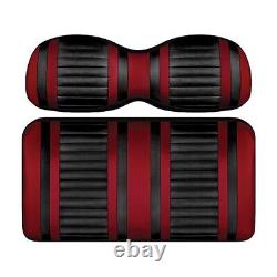 DoubleTake Black/Ruby Extreme Golf Cart Front Cushion Set for Club Car DS 2000+