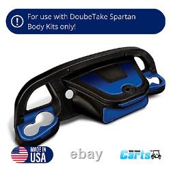 DoubleTake Black Sentry Golf Cart Dash with Blue Inserts for Club Car DS 2000+