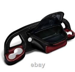 DoubleTake Black Sentry Golf Cart Dash with Burgundy Inserts for Club Car DS 2000+