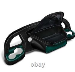 DoubleTake Black Sentry Golf Cart Dash with Teal Inserts Club Car Precedent