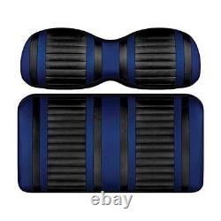 DoubleTake Extreme Black/Blue Front Cushion Set for Club Car Precedent 2004-Up
