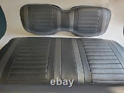 DoubleTake Seat Cushion Set for Club Car DS 2000+ in Black / Graphite OPEN BOX
