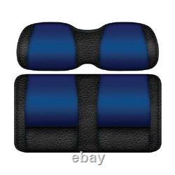 Doubletake Black/Blue Veranda Golf Cart Front Cushion Set for Club Car Precedent