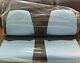 Doubletake Sky Blue/black Veranda Golf Cart Rear Cushion Set For Club Car