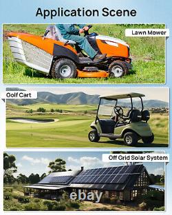 ECO-WORTHY 48V 100Ah LiFePO4 Lithium Battery (2 Pack 50ah) Club Car Golf Cart