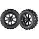 Element 14 Black Gloss Golf Cart Wheels With 23 Mud Tires Set Of 4