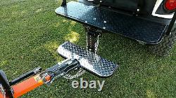 Ez-Go club car Yamaha golf carts rear hitch step BLACK chrome foot with ball