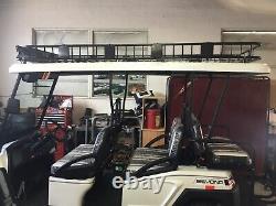 Ezgo Club Car Yamaha Icon Black Golf Cart Roof Rack Basket 6 Passenger Seat Limo
