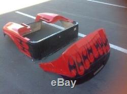 Ezgo txt custom body cowl front rear tribal golf cart red black