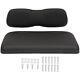 Fit For Club Car Ds Black Golf Cart Front Cushion Set