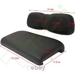 Fits Club Car DS Black Golf Cart Front Cushion Set