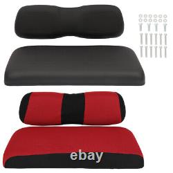 Fits Club Car DS Black Golf Cart Front Cushion Set with Cover Free Well-made