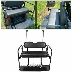 Flip Flop Rear Seat Kit Folding For 2004-18 Club Car Precedent Golf Cart