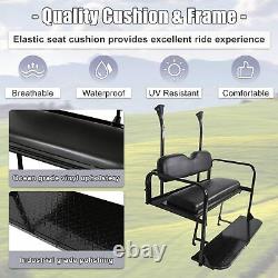 Flip Folding Rear Back Seat Kit For Club Car Precedent Golf Cart