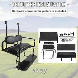 Flip Folding Rear Back Seat Kit For Club Car Precedent Golf Cart