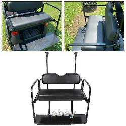 Flip Folding Rear Back Seat Kit For Club Car Precedent Golf Cart