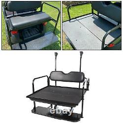 Flip Folding Rear Back Seat Kit For Club Car Precedent Golf Cart