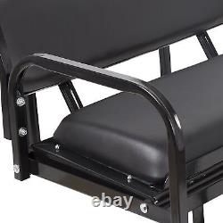 Flip Folding Rear Seat Kit with Grab Bar black For 1982-2000 Club Car DS Golf Cart