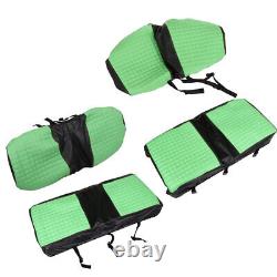 For Club Car DS 2000.5-Up Golf Cart Seat Covers Front And Rear- Green/Black/Blue