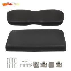 For Club Car DS 2000.5-Up Golf Carts Black Front Seat Bottom+Back Cushion