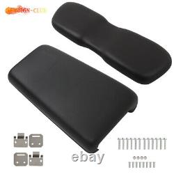 For Club Car DS 2000.5-Up Golf Carts Black Front Seat Bottom+Back Cushion