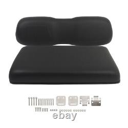 For Club Car DS 2000.5-Up Golf Carts Front Seat Bottom+Back Cushion Black