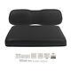 For Club Car Ds 2000.5-up Golf Carts Front Seat Bottom+back Cushion Black