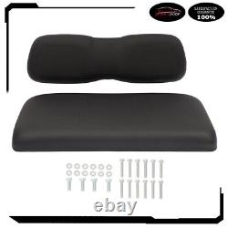 For Club Car DS Black Golf Cart Front Cushion Set