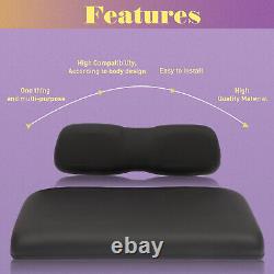 For Club Car DS Black Golf Cart Front Cushion Set