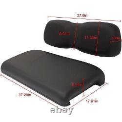 For Club Car DS Black Golf Cart Front Cushion Set