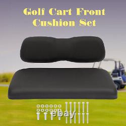 For Club Car DS Black Golf Cart Front Cushion Set