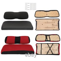 For Club Car DS Black Golf Cart Front Cushion Set with Cover Free New