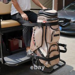 For Club Car E-Z-Go Yamaha Golf Rear Seat Golf Bag Holder Universal Attachment