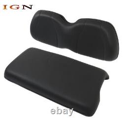 For Club Car Precedent Front Seat Bottom+Backrest Assemblies Black 04-11