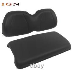 For Club Car Precedent Front Seat Bottom+Backrest Assemblies Black 04-11